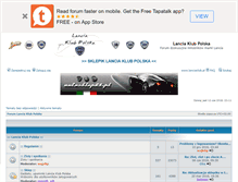 Tablet Screenshot of forum.lanciapolska.org